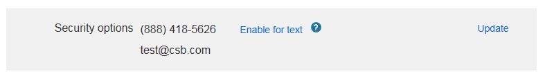 add/update phone numbers screenshot of where to add/update phone numbers